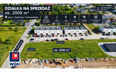 Działka 2000 m² pod zabudowę wielorodzinną (Ostrów Wielkopolski) działka Ostrów Wielkopolski, Chabrowa