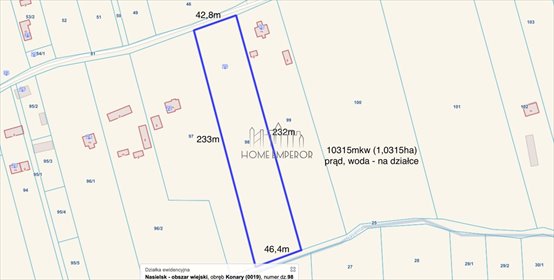 działka na sprzedaż 10315m2 działka Konary