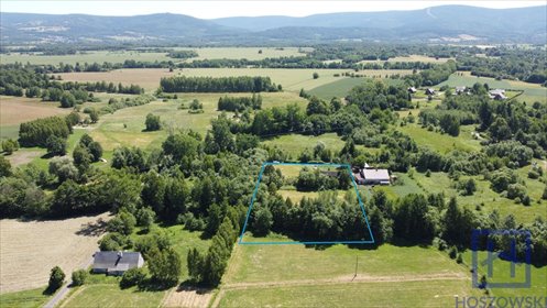 Działka 7000m² z domem do remontu, media, Giebułtówek działka Giebułtów, Giebułtówek