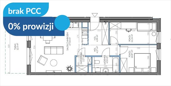 Nowoczesne 3-pokojowe mieszkanie w Bydgoszczy zapraszam mieszkanie Bydgoszcz, Kapuściska, Sandomierska