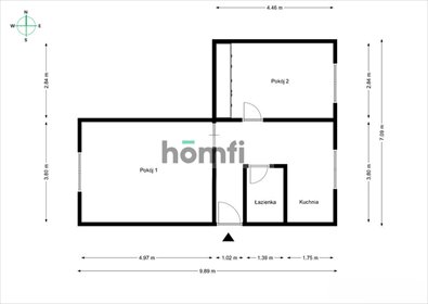 mieszkanie na wynajem 53m2 mieszkanie Dąbrowa Górnicza, Adama Mickiewicza