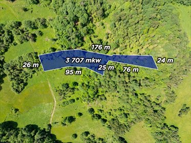 Widokowa działka 3707 m² z potencjałem rekreacyjnym działka Ochotnica Dolna
