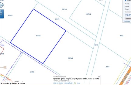 działka na sprzedaż 1167m2 działka Pysznica, Podorendy