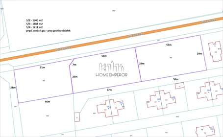 Działka pod zabudowę w Białołęce, 1611 m², media przy granicy działka Warszawa, Białołęka, Grodzisk, Zdziarska
