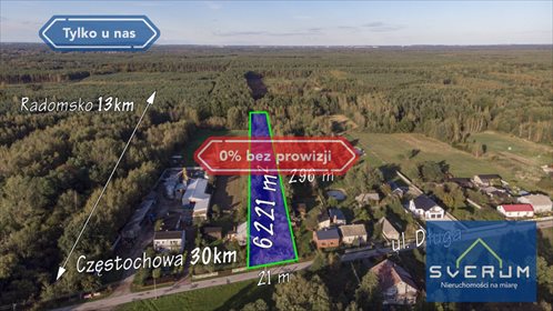 działka na sprzedaż 6221m2 działka Teklinów, Długa