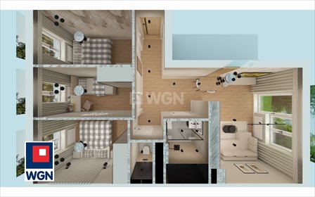 mieszkanie na sprzedaż 60m2 mieszkanie Elbląg, Zawada, Kasprzaka