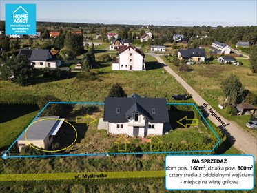 Do sprzedania inwestycyjny dom 160 m² w Sławoszynku dom Karwieńskie Błoto Pierwsze, Sławoszynko, Jagodowa