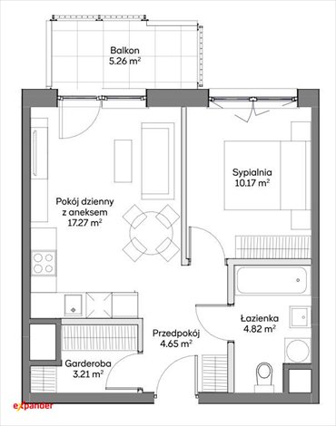 Nowoczesne 2-pokojowe mieszkanie z balkonem i systemem Smart Home mieszkanie Warszawa, Optyków
