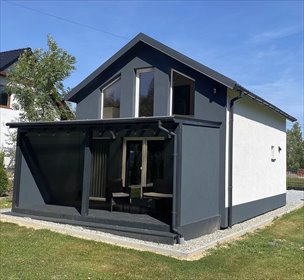 Nowoczesny dom 47 m² z garażem i tarasem w Pierśćcu dom Pierściec, Pierściec, Pogodna