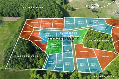 działka na sprzedaż 3102m2 działka Trzepowo, Sambora