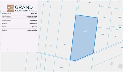 Polecam działkę 4706 m² w Zarzeczanach - idealna pod inwestycję działka Zarzeczany