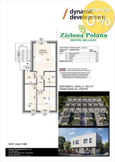 Nowoczesny apartament 59,5 m2 z miejscami postojowymi dom Nowa Wola