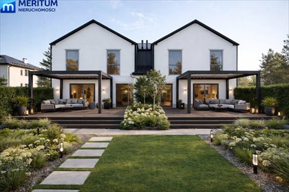 Nowoczesny bliźniak 156m2 z garażem i ogrodem dom Osowiec