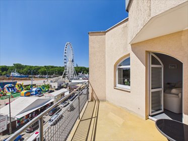 Widok na port i plażę, 2 pokoje, balkon, inwestycja zapraszam mieszkanie Kołobrzeg, Solne Zdroje, Cicha