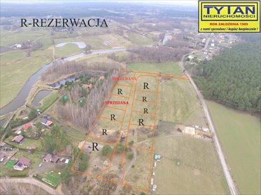 Działka budowlana 1487 m² z warunkami zabudowy w Ptaki działka Ptaki