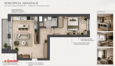 Do sprzedania przestronne 2-pokojowe mieszkanie 48,75 m² z dużym balkonem mieszkanie Wrocław, Krzyki-Partynice, Jeździecka