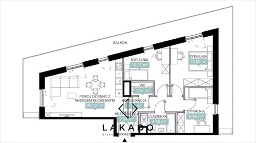 4-pokojowe mieszkanie z dużym balkonem w centrum Katowic polecam mieszkanie Katowice, Śródmieście, ks. Piotra Skargi