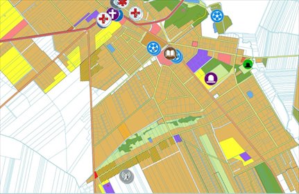 działka na sprzedaż 900m2 działka Lutomiersk, Wrzaca, Wiejska