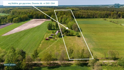 Działka 10 800 m² z domkiem i tarasem w Osowcu. działka Osowiec