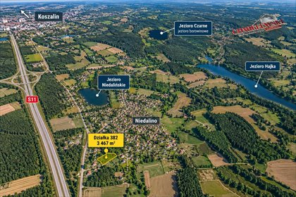 Działka 3467 m² w Czacz z potencjałem inwestycyjnym - polecam! działka Niedalino, Czacz, Czacz, Czacz