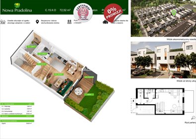 Na sprzedaż przestronne 4-pokojowe mieszkanie 72,52 m² z ogródkiem 36,8 m² w Tarnowie mieszkanie Tarnów, Zabłocie, Skrzyszowska