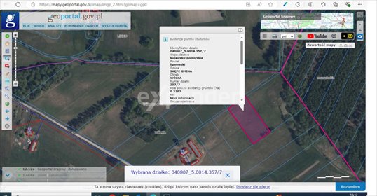 działka na sprzedaż 3263m2 działka Wólka, Rumunki Wólczańskie