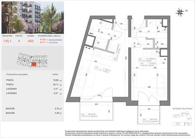 mieszkanie na sprzedaż 42m2 mieszkanie Bydgoszcz, Bocianowo, Pomorska