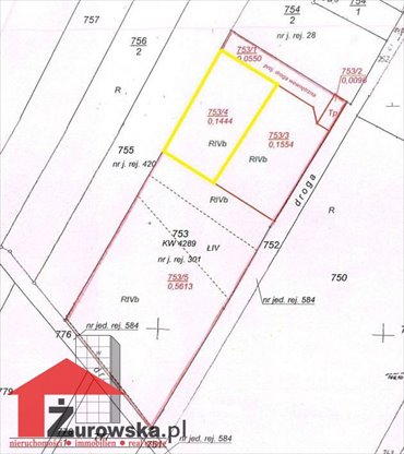 działka na sprzedaż 1444m2 działka Kadłub, Kadłubski Piec