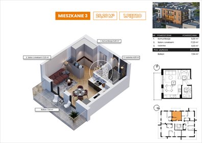 mieszkanie na sprzedaż 26m2 mieszkanie Bydgoszcz, Wyżyny, Łomżyńska