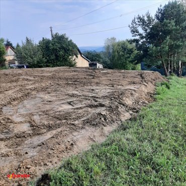 Widokowa działka w Głobikowej z projektem i mediami działka Głobikowa