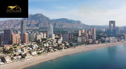 Polecam 103 m² apartament z tarasem z widokiem na morze w Benidorm mieszkanie Benidorm