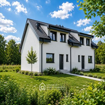 Nowoczesny bliźniak 86 m² w Mnichowie (spokojna okolica) dom Mnichowo