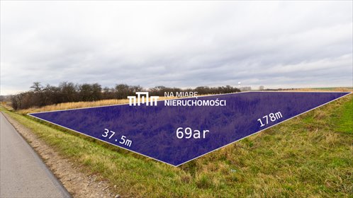 Działka 69 arów z mediami, inwestycyjna, polecam! działka Stobierna