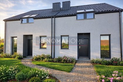 Nowoczesny bliźniak 94 m2 z ogrodem w Gniechowicach dom Gniechowice