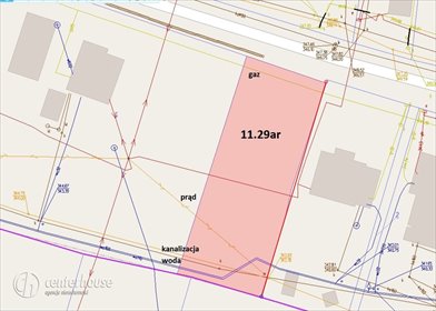 działka na sprzedaż 1129m2 działka Chmielnik