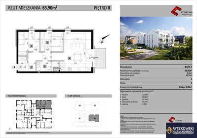 mieszkanie na sprzedaż 64m2 mieszkanie Wólka Panieńska
