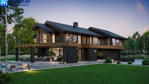 Nowoczesny dom 300 m2 z garażem, rekuperacją i pompą ciepła dom Nadarzyn