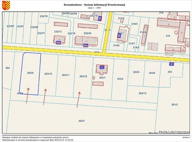 działka na sprzedaż 1524m2 działka Oporówko