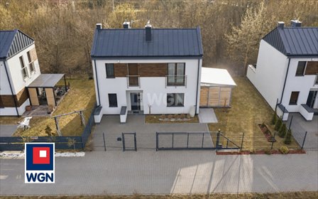 Nowoczesny dom 96m2 z ogrodem i tarasem w Janówku dom Janówek Pierwszy, Janówek Pierwszy