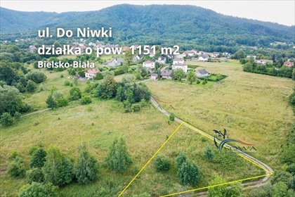 działka na sprzedaż 1151m2 działka Bielsko-Biała, Lipnik