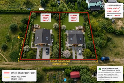 Działka 945 m² z MPZP i planem domu w Dolicach działka Dolice, Pyrzycka