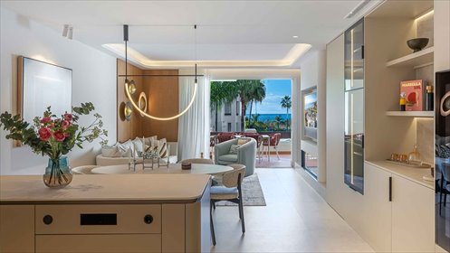 Luksusowe mieszkanie przy plaży z tarasem 23 m². mieszkanie Estepona East - Bahía del Velerín, Estepona East - Bahía del Velerín