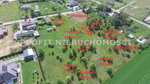 działka na sprzedaż 891m2 działka Ozorków, Bugaj