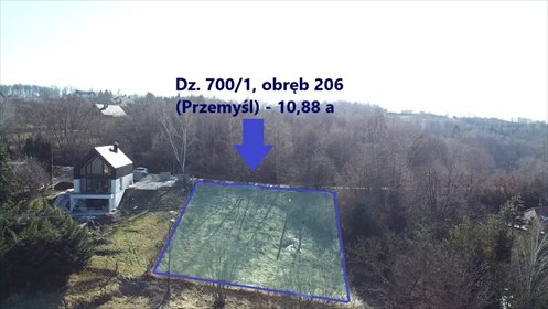Polecam działkę 1088 m² z widokiem na Przemyśl i mediami w zasięgu działka Przemyśl, Jacka Kaczmarskiego