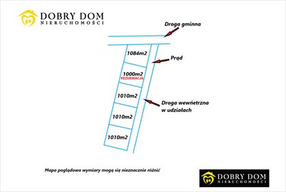 działka na sprzedaż 1000m2 działka Dąbrówki