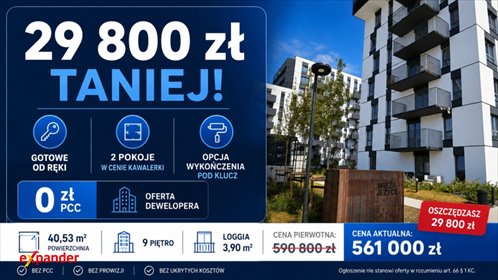 mieszkanie na sprzedaż 40m2 mieszkanie Poznań, Klemensa Janickiego