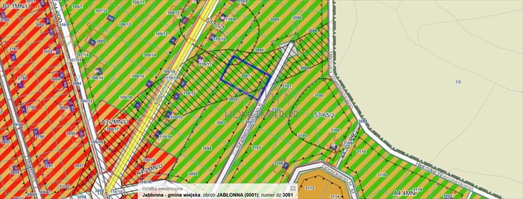 działka na sprzedaż 1280m2 działka Jabłonna, Szymanowskiego