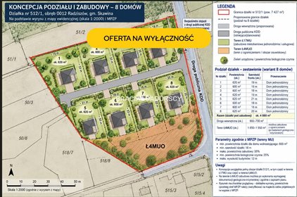 Działka budowlana 7 427 m² w Radziszowie (cisza, szybki dostęp) działka Radziszów, Szkolna