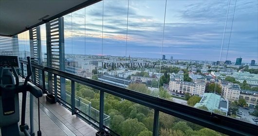 Luksusowy apartament 142 m² z panoramicznym widokiem i werandą mieszkanie Warszawa, Śródmieście, Grzybowska