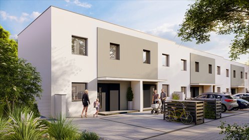 Nowoczesny dom szeregowy 85m2 z ogrzewaniem podłogowym dom Rzeszów, Technologiczna